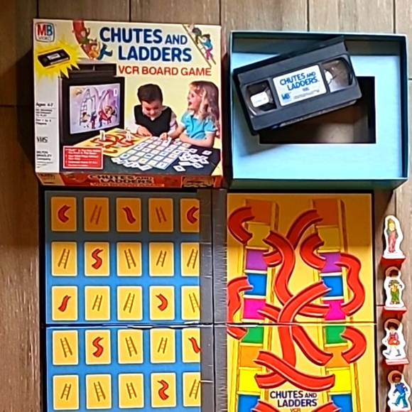 Vintage 1986 Milton Bradley Chutes and Ladders VCR Board Game - Picture 3 of 16